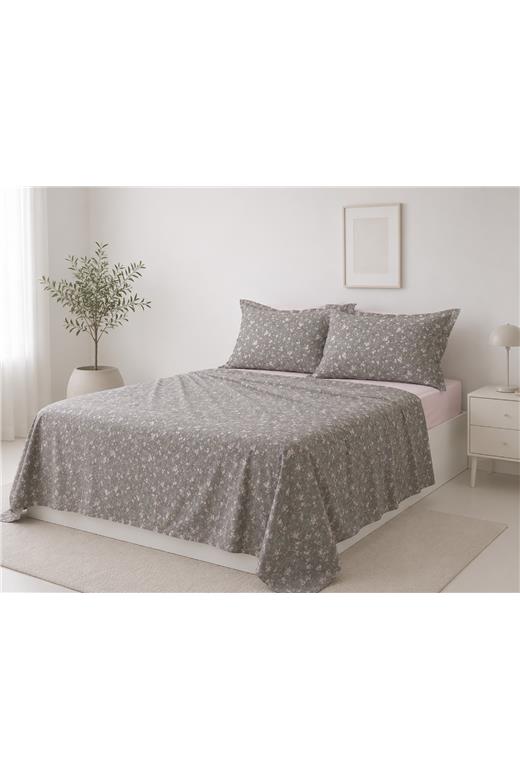 Σετ σεντόνια βαμβακερά 200TC (160cm x 200cm + 35cm) whisper