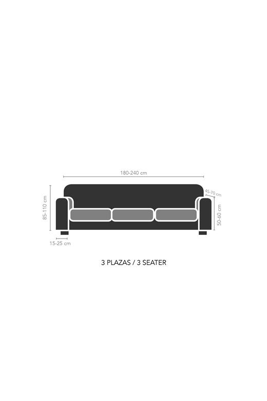 Ελαστικό Κάλυμμα Τριθέσιου Καναπέ 1214 - MCDECOR