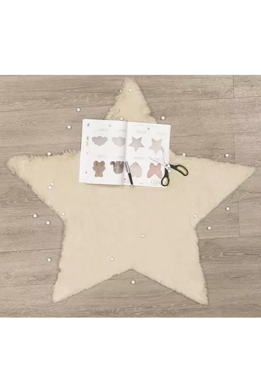 ΧΑΛΙ PUFFY FC3B BEIGE STAR ANTISLIP - 160X160  NewPlan