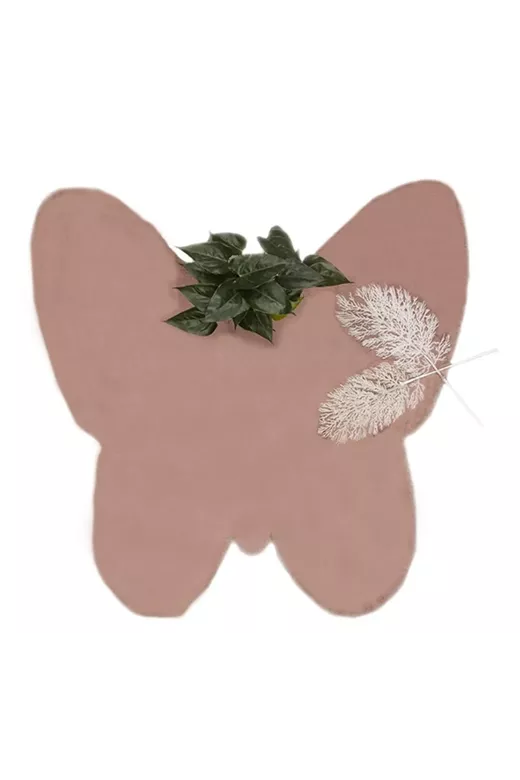 ΧΑΛΙ PUFFY JM7 DARK PINK BUTTERFLY ANTISLIP - 120X120B  NewPlan