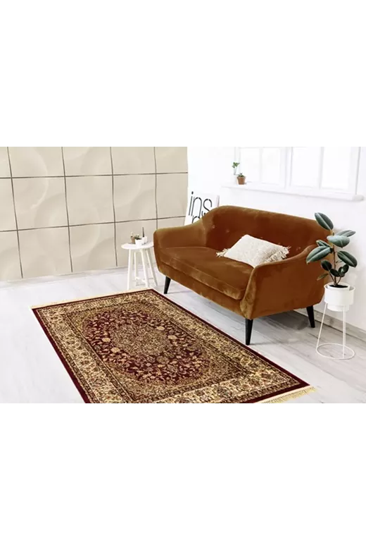 ΧΑΛΙ PERSIA 5649 BURGUNDY ΜΕ ΚΡΟΣΣΙ - 133X190  NewPlan
