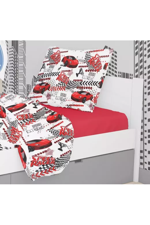 ΜΑΞΙΛΑΡΟΘΗΚΗ ΕΜΠΡΙΜΕ kids Speed Racer 290 50X70 Rotary Print Cott/Pol 70/30