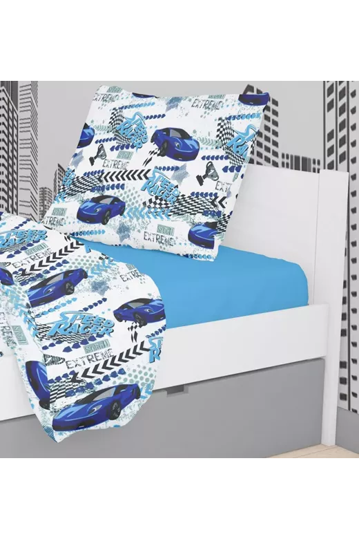 ΜΑΞΙΛΑΡΟΘΗΚΗ ΕΜΠΡΙΜΕ kids Speed Racer 291 50X70 Rotary Print Cott/Pol 70/30