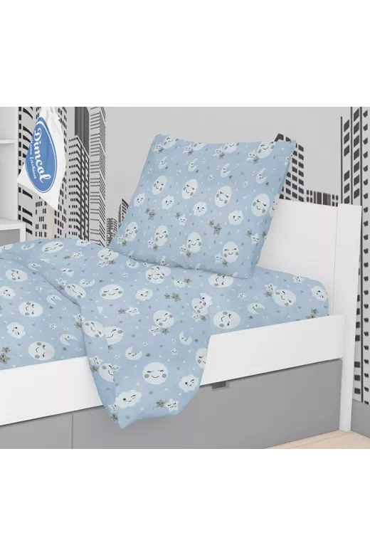 ΜΑΞΙΛΑΡΟΘΗΚΗ ΕΜΠΡΙΜΕ kids Smile 81 50X70 Blue Cotton 100%