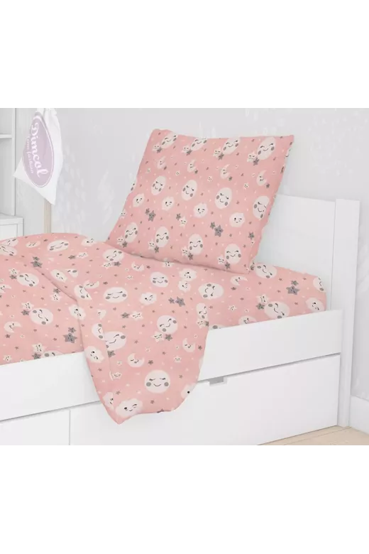 ΜΑΞΙΛΑΡΟΘΗΚΗ ΕΜΠΡΙΜΕ kids Smile 82 50X70 Coral Cotton 100%