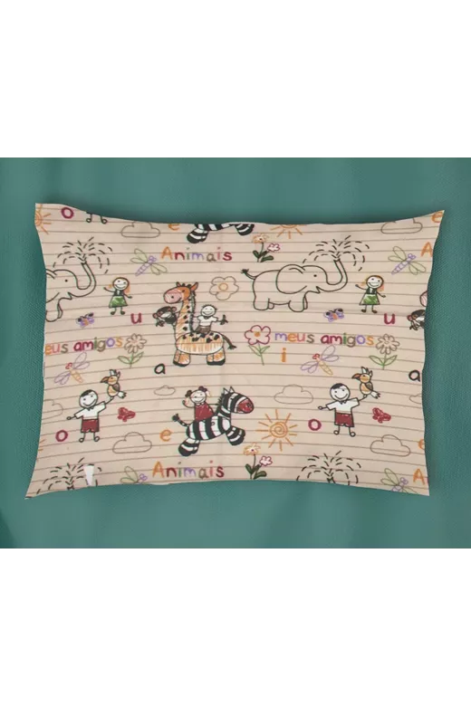ΜΑΞΙΛΑΡΟΘΗΚΗ ΕΜΠΡΙΜΕ kids Africa 145 50X70 Beige Flannel Cotton 100%