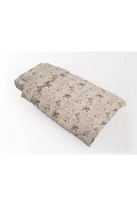 ΣΕΝΤΟΝΙΑ ΕΜΠΡΙΜΕ ΣΕΤ 3 τεμ kids Africa 145 160Χ240 Beige Flannel Cotton 100%