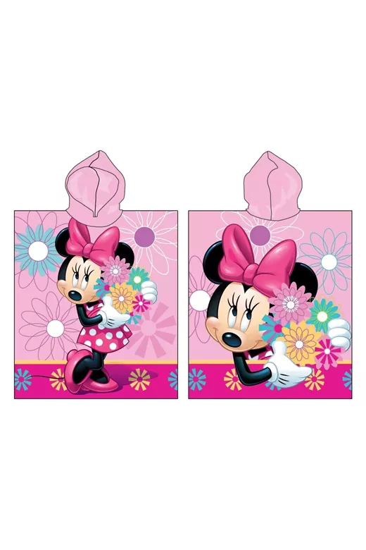 ΠΟΝΤΣΟ ΠΑΡΑΛΙΑΣ DISNEY MINNIE 09 50X115 Digital Print Cotton 100%