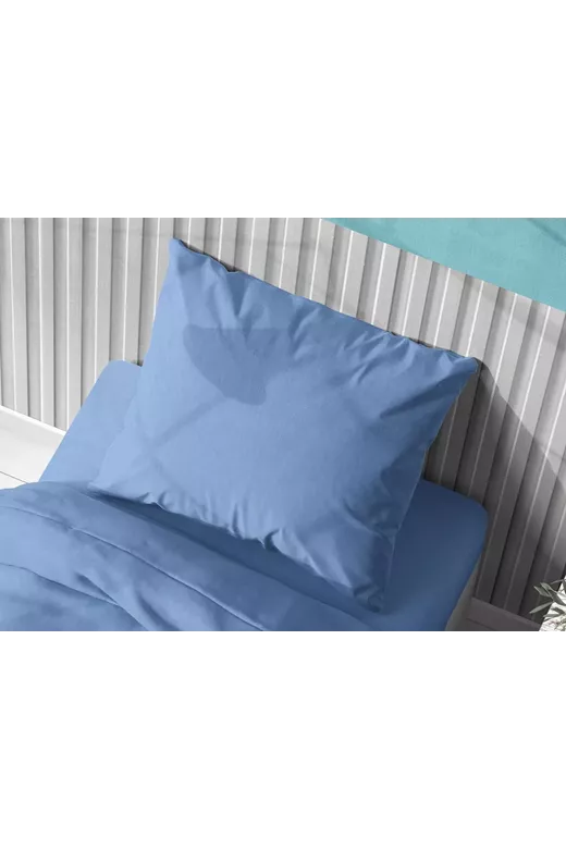 ΜΑΞΙΛΑΡΟΘΗΚΗ Solid 498 50X70 Sky blue Cotton 100%