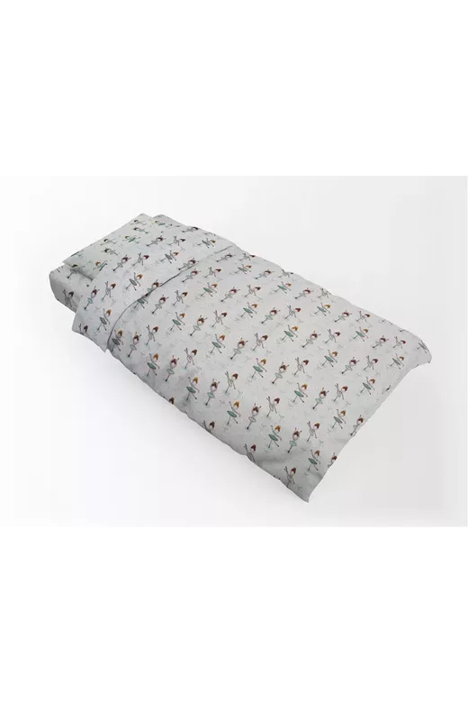 ΣΕΝΤΟΝΙΑ ΕΜΠΡΙΜΕ ΣΕΤ 3 τεμ kids Μπαλαρίνα 166 160Χ240 Green Flannel Cotton 100%