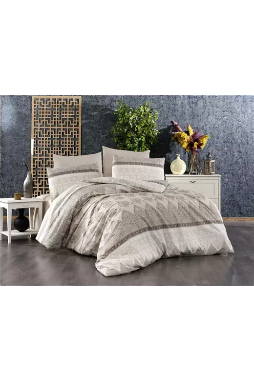 ΣΕΝΤΟΝΙΑ ΕΜΠΡΙΜΕ ΣΕΤ 3 τεμ Ηλέκτρα 361 160X240 Beige Cott/Pol 70/30