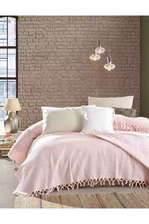 ΚΟΥΒΕΡΤΑ ΠΙΚΕ Dobby 220Χ240 English rose Cotton 100%