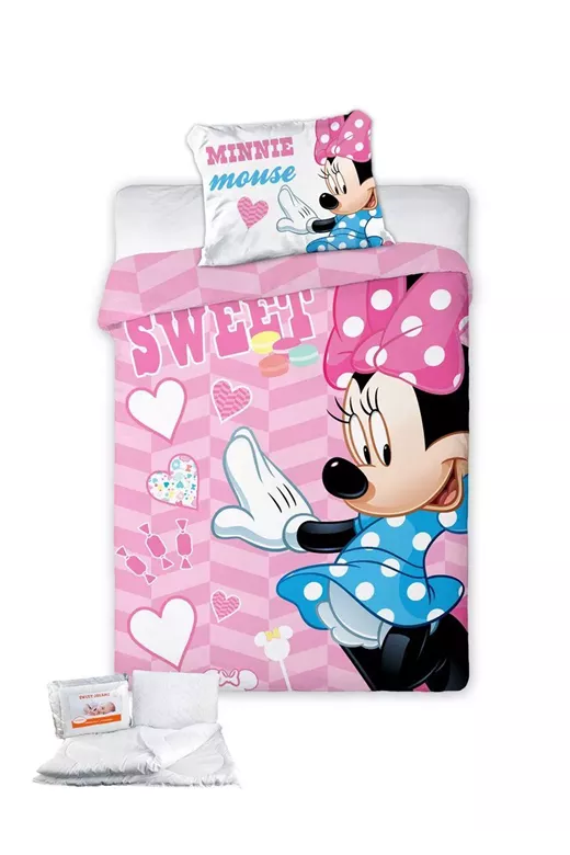 ΠΑΠΛΩΜΑΤΟΘΗΚΗ & ΠΑΠΛΩΜΑ ΣΕΤ 4 τεμ. Disney Minnie 581 100x135 Digital Print Cotton 100%