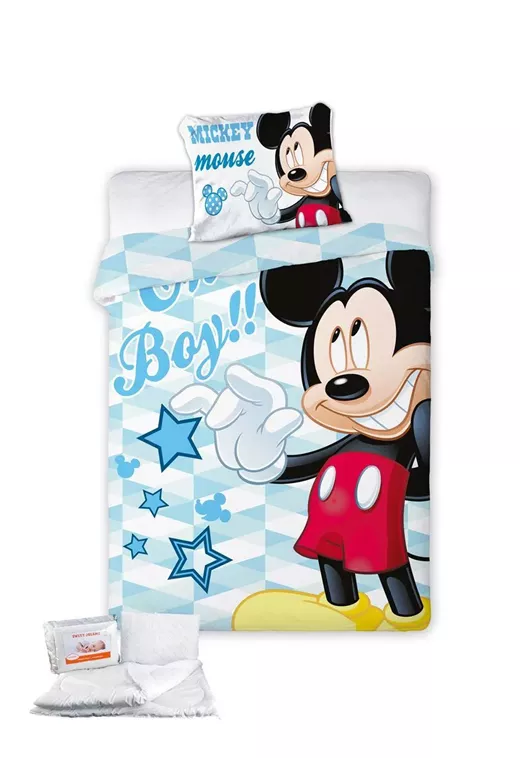 ΠΑΠΛΩΜΑΤΟΘΗΚΗ & ΠΑΠΛΩΜΑ ΣΕΤ 4 τεμ. Disney Mickey 582 100x135 Digital Print Cotton 100%