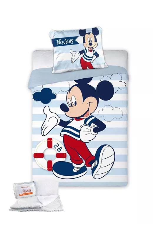 ΠΑΠΛΩΜΑΤΟΘΗΚΗ & ΠΑΠΛΩΜΑ ΣΕΤ 4 τεμ. Disney Mickey 583 100x135 Digital Print Cotton 100%