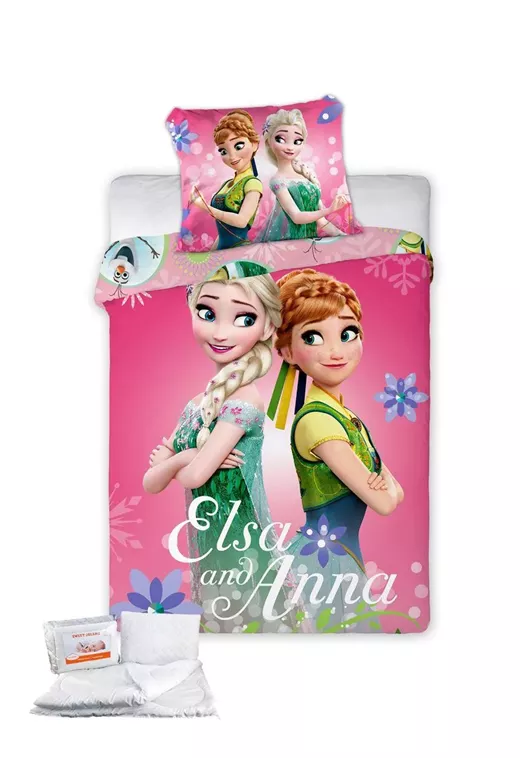ΠΑΠΛΩΜΑΤΟΘΗΚΗ & ΠΑΠΛΩΜΑ ΣΕΤ 4 τεμ. Disney Frozen 584 100x135 Digital Print Cotton 100%