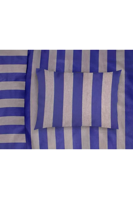 ΜΑΞΙΛΑΡΟΘΗΚΗ ΒΑΜΒΑΚΟΣΑΤΕΝ Stripes 157 50X70 Purple-Grey Cotton 100%