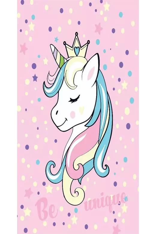 ΠΕΤΣΕΤΑ ΘΑΛΑΣΣΗΣ ΒΕΛΟΥΤΕ kids Unicorn 22 70X140 Digital Print 100% Cotton