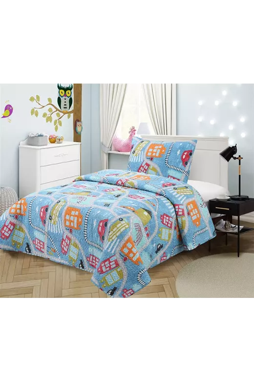 ΚΟΥΒΕΡΛΙ ΣΕΤ 2 τεμ kids ΕΜΠΡΙΜΕ 415 160X220 100% Microfiber