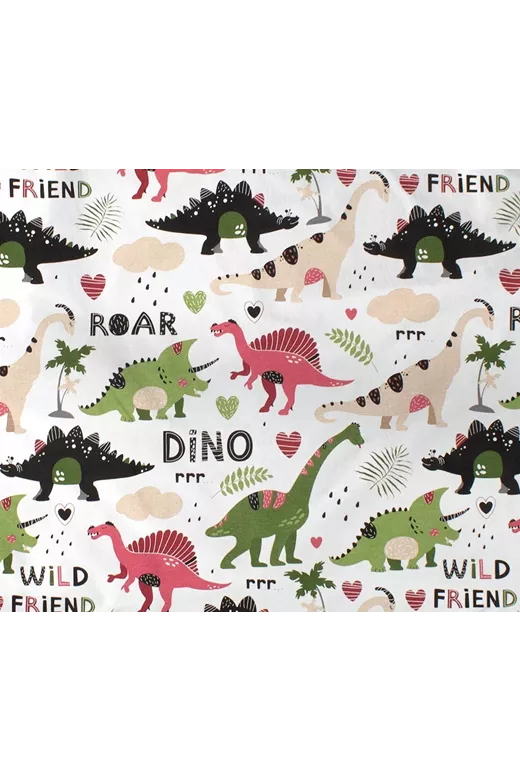 ΠΑΝΑ ΧΑΣΕ bebe Dinosaur 518 80X80 Multi-Colour 100% Cotton