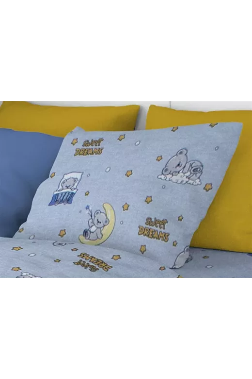 ΜΑΞΙΛΑΡΟΘΗΚΗ ΕΜΠΡΙΜΕ kids Sweet Dreams 551 50X70 Sky Blue 100% Cotton