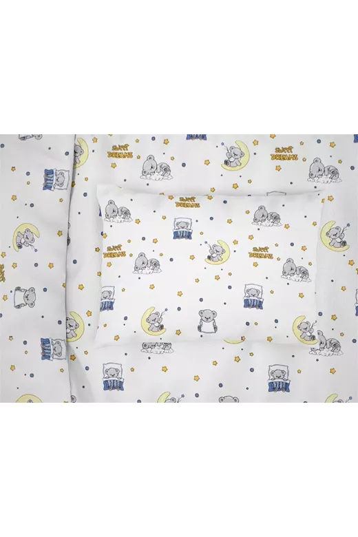 ΜΑΞΙΛΑΡΟΘΗΚΗ ΕΜΠΡΙΜΕ kids Sweet Dreams 554 50X70 White-Sky Blue 100% Cotton