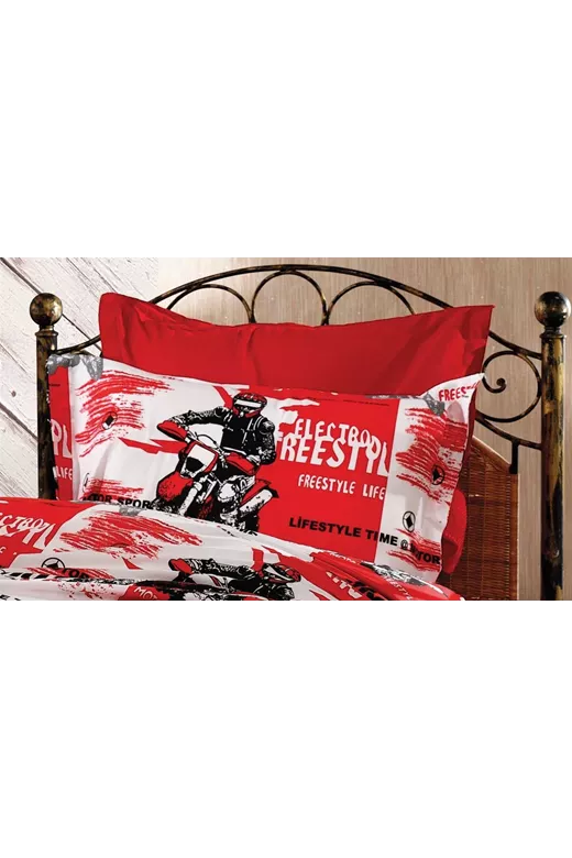 ΜΑΞΙΛΑΡΟΘΗΚΗ ΕΜΠΡΙΜΕ kids Motocross 288 50X70 Red 70/30 Cott/Pol