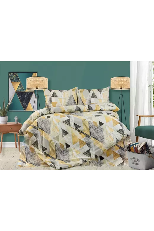 ΠΑΠΛΩΜΑΤΟΘΗΚΗ ΕΜΠΡΙΜΕ Geometrical 333 220X240 Beige 100% Cotton Flannel