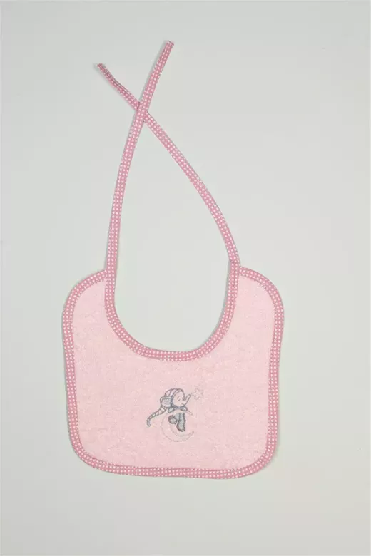 ΣΑΛΙΑΡΑ Με Κέντημα bebe Dreaming Elephant 167 25X25 Ροζ 100% Cotton