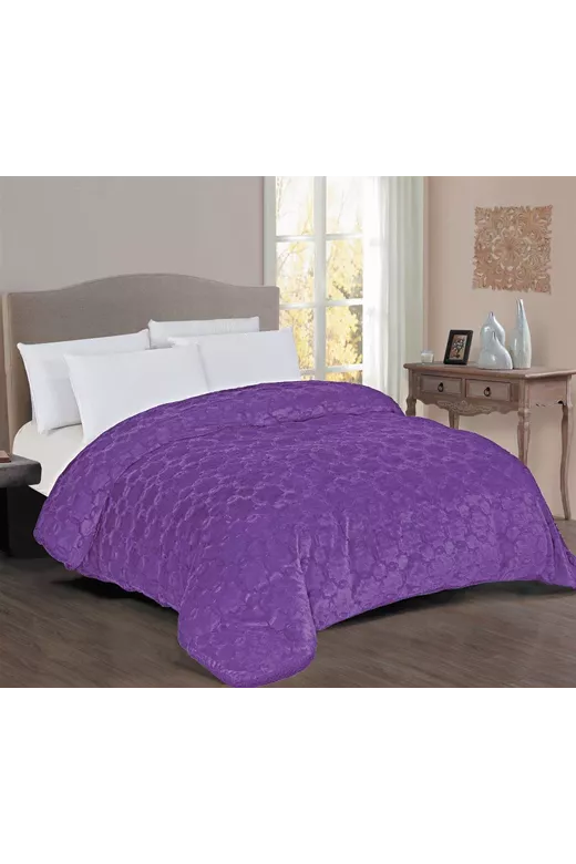 Κουβερτοπάπλωμα Γούνα-Sherpa 730 gsm 1830 Purple 220X240 100% Polyester