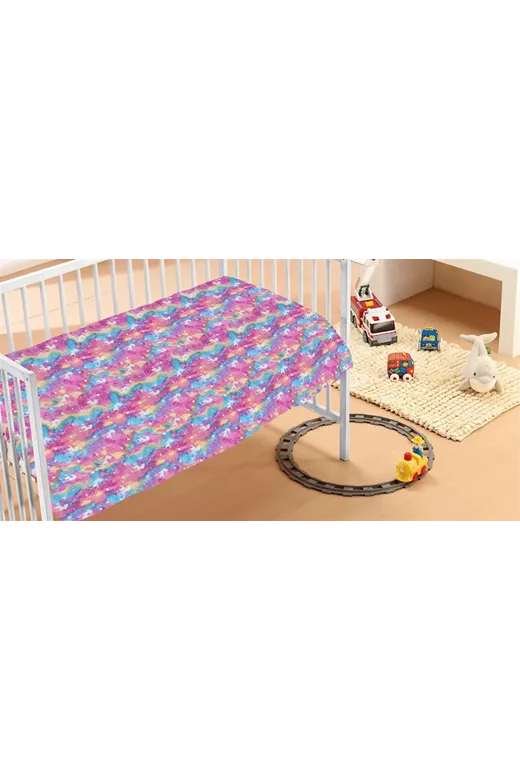 Κουβέρτα Fleece φωσφορίζουσα Unicorn 70X110 100% Polyester