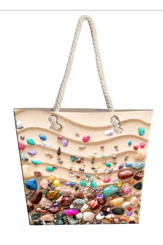 Τσάντα Θαλάσσης Pebbles 15 40X45 Digital Print 100% Polyester