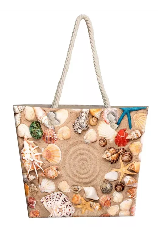 Τσάντα Θαλάσσης Seashells 19 40X45 Digital Print 100% Polyester