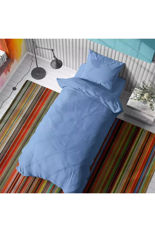 Σεντόνι 1 τεμ Solid 498 160X240 Sky blue 100% Cotton
