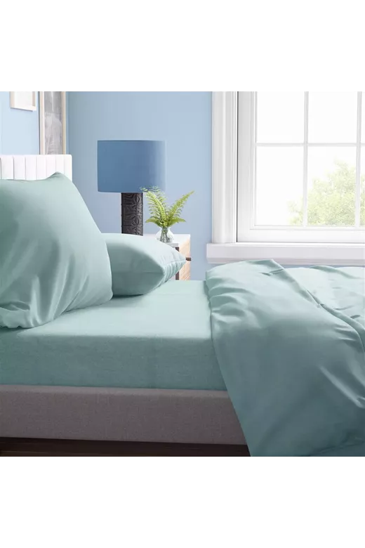 Σεντόνι 1 τεμ Solid 497 240X270 Aqua 100% Cotton