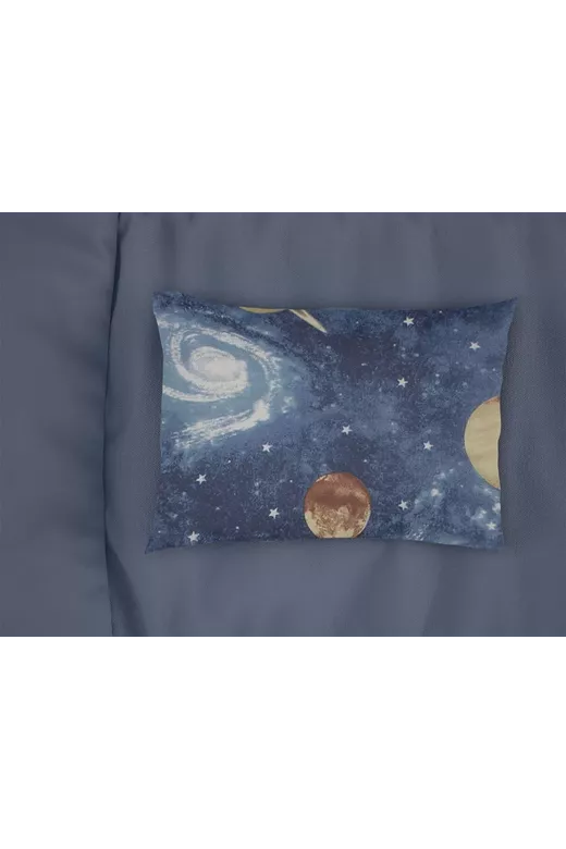 Μαξιλαροθήκη Εμπριμέ kids Milky Way 185 50X70 Blue 100% Cotton