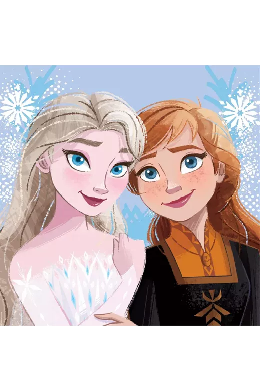 Λαβέτα Νηπιαγωγείου Disney Home Frozen 77 30X30 Ice Blue 100% Polyester