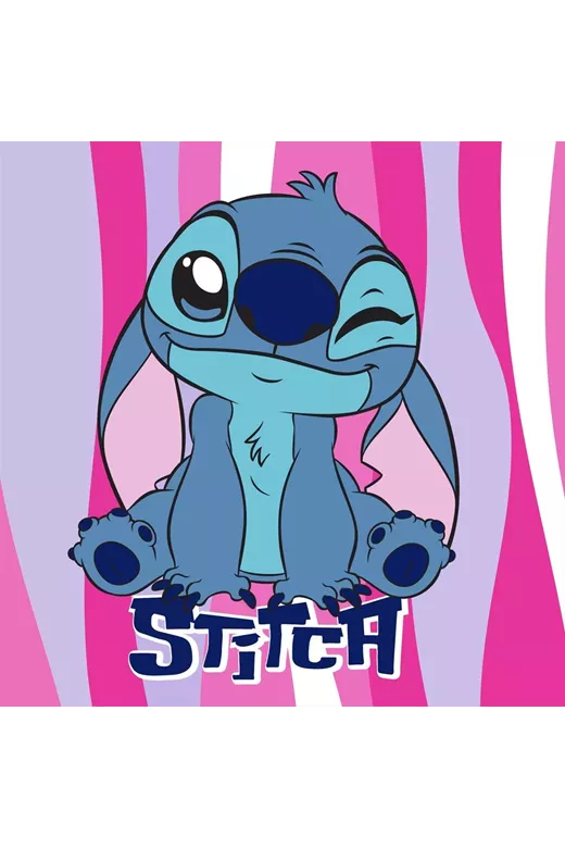 Λαβέτα Νηπιαγωγείου Disney Home Lilo & Stitch 74 30X30 Pink 100% Polyester