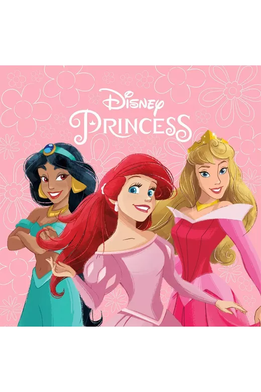 Λαβέτα Νηπιαγωγείου Disney Home Princess 80 30X30 Coral 100% Polyester