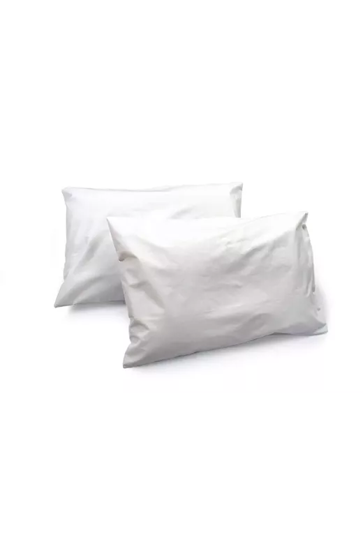 Αδιάβροχα Καλύμματα Μαξιλαριών Ζεύγος 50X70 White 100% Cotton