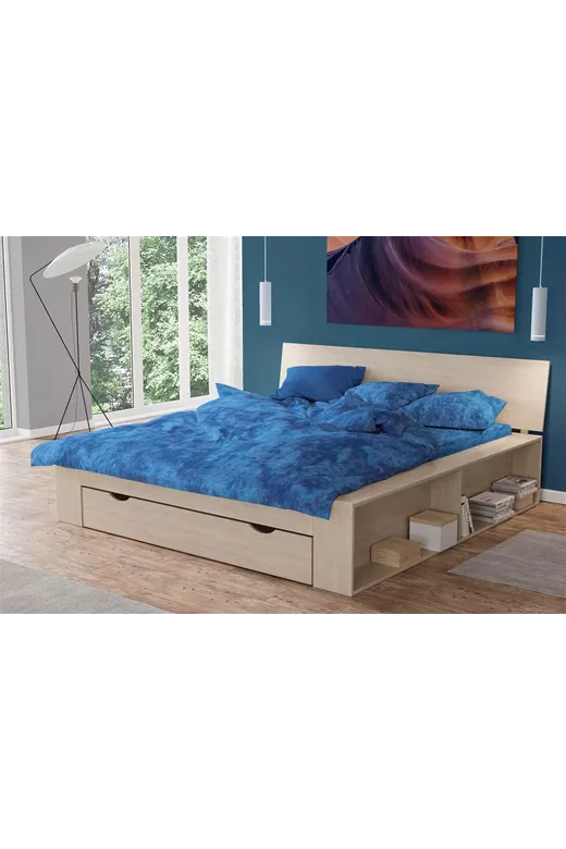 Σεντόνι 1 τεμ Premium Shadow 631 240X270 Electric Blue 100% Cotton