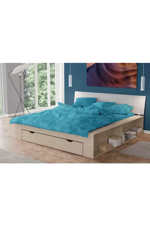 Σεντόνι 1 τεμ Premium Shadow 620 220X240 Turquoise 100% Cotton