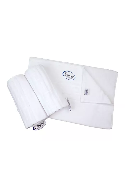 Ξενοδοχειακή Πετσέτα 500 gr/m² Jacquard Μαίανδρος 70X140 Λευκό 100% Cotton
