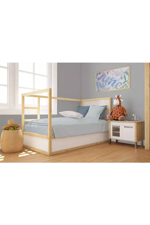 Πάπλωμα bebe Solid 505 120X160 Light Blue-Grey 100% Cotton