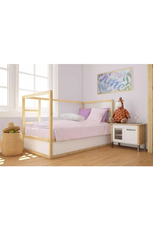 Πάπλωμα bebe Solid 506 120X160 Light Purple 100% Cotton