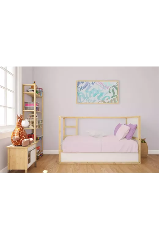 Σεντόνια Σετ 3 τεμ bebe Solid 506 120X160 Light Purple 100% Cotton