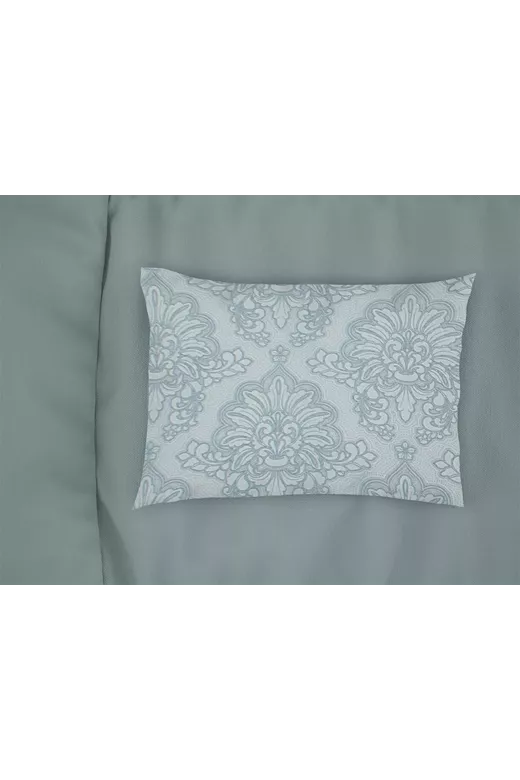 Μαξιλαροθήκη Εμπριμέ Άρτεμις 705 50X70 Light Blue-Grey 100% Cotton