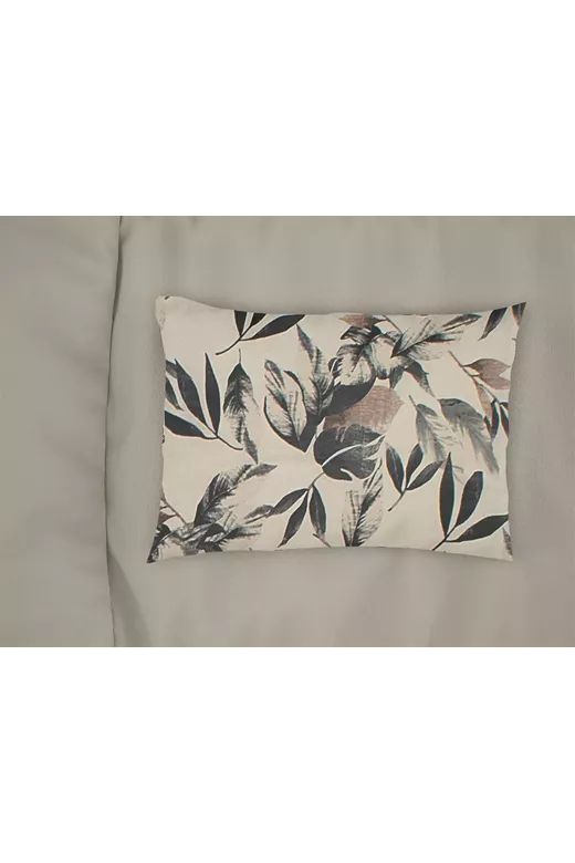 Μαξιλαροθήκη Εμπριμέ Ευριδίκη 710 50X70 Ecru-Black 100% Cotton