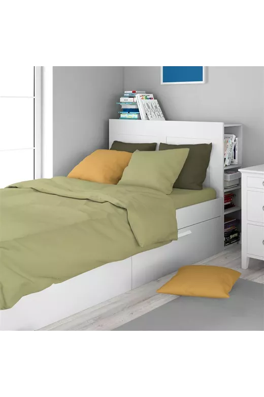 Σεντόνι 1 τεμ Solid 504 160X240 Olive 100% Cotton