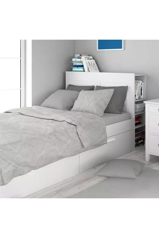 Σεντόνια Εμπριμέ Σετ 3 τεμ Άρτεμις 701 160X240 Grey 100% Cotton